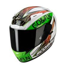 Scorpion EXO-2000 EVO AIR Bautista Replica Black-Green-Red Full Face Motorcycle Helmet - Non PSB Approved