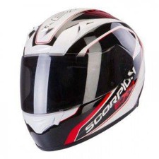 Scorpion EXO-2000 EVO AIR Performer White-Black-Red Full Face Motorcycle Helmet - Non PSB Approved