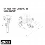 Brembo XQ21361 Motorcycle Pf 2X28 Caliper