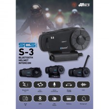 SCSETC Helmet Bluetooth Intercom SCS S3