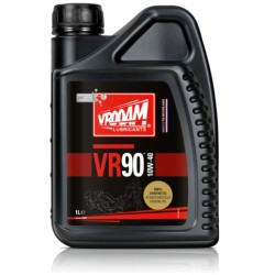 Vrooam AS-63504 VR90 100% Synthetic 4T Motorcycle Engine Oil 10W-40