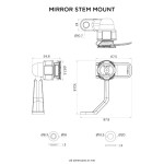 Quad Lock QLM-MST Motorcycle Mirror Stem Mount