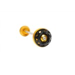 DMV DIFAS3DAP01GD Motorcycle Front Axle Slider - Gold