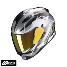 Scorpion EXO-510 Air Balt Silver White Fluo Yellow Full Face Motorcycle Helmet Small