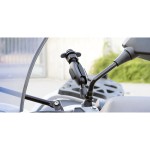 Optiline 90563 Titan Series Pole Orbit Metal Motorbike Mirror Phone Holder with Articulated Arm