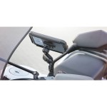 Optiline 90563 Titan Series Pole Orbit Metal Motorbike Mirror Phone Holder with Articulated Arm