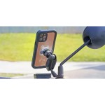 Optiline 90563 Titan Series Pole Orbit Metal Motorbike Mirror Phone Holder with Articulated Arm