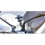 Optiline 90562 Titan Series Pole Metal Motorbike Mirror Phone Holder