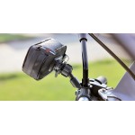 Optiline 90562 Titan Series Pole Metal Motorbike Mirror Phone Holder