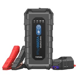 Topdon V2200Plus 2-in-1 2200 Peak Amp Jump Starter & Battery System Tester