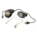 Oxford LD703 Ultratorch Usb Silvericon Led Set-F+R-Black