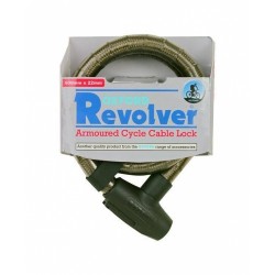Oxford OF284 Revolver Armoured Cable Bike Lock 900mm x 22mm - Smoke