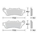 SBS 156MS Front Sinter Motorcycle Brake Pad